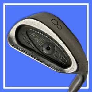 PING EYE2 BLACK DOT 8 IRON GOLF CLUB STEEL RH
